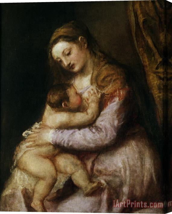 Titian The Virgin And Child Stretched Canvas Print / Canvas Art