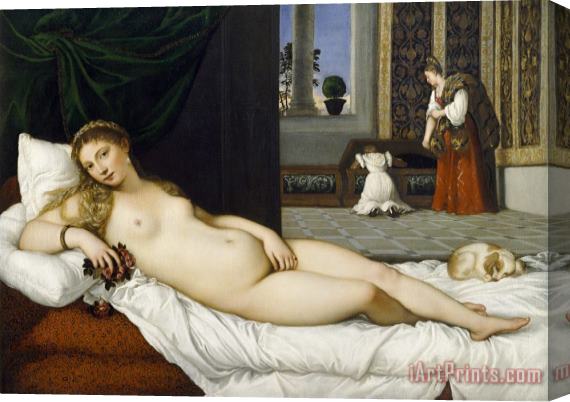 Tiziano Vecellio Venus of Urbino before 1538 Stretched Canvas Painting / Canvas Art