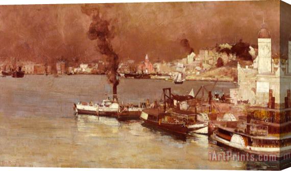 Tom Roberts An Autumn Morning, Milson's Point, Sydney Stretched Canvas Painting / Canvas Art