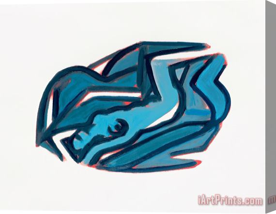 Tom Wesselmann Blue Nude #5, 2002 Stretched Canvas Painting / Canvas Art