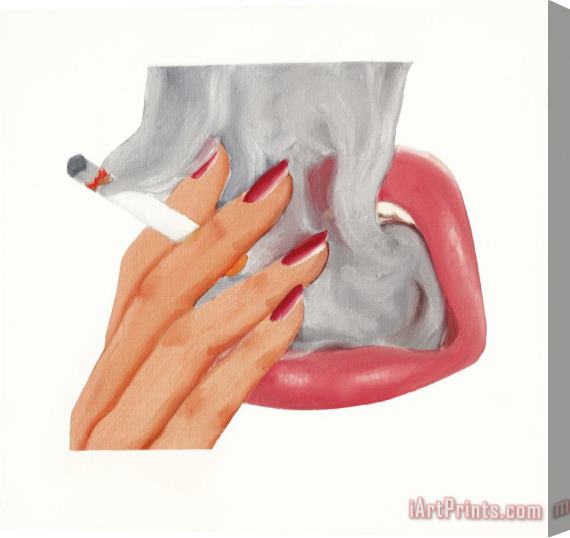 Tom Wesselmann Smoker Study, 1972 Stretched Canvas Print / Canvas Art