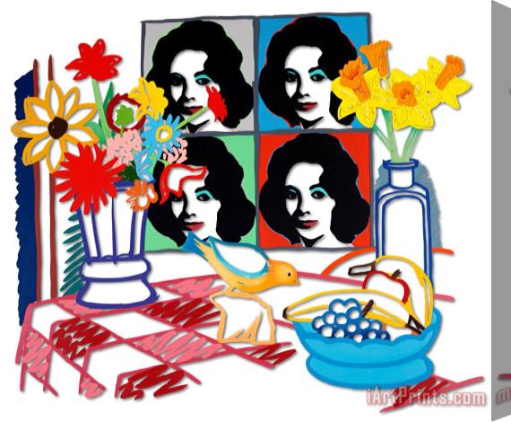 Tom Wesselmann Still Life with Four Lizes, 1991 Stretched Canvas Print / Canvas Art