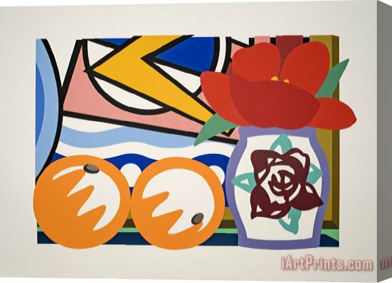 Tom Wesselmann Still Life with Lichtenstein And Two Oranges, 1992 Stretched Canvas Print / Canvas Art
