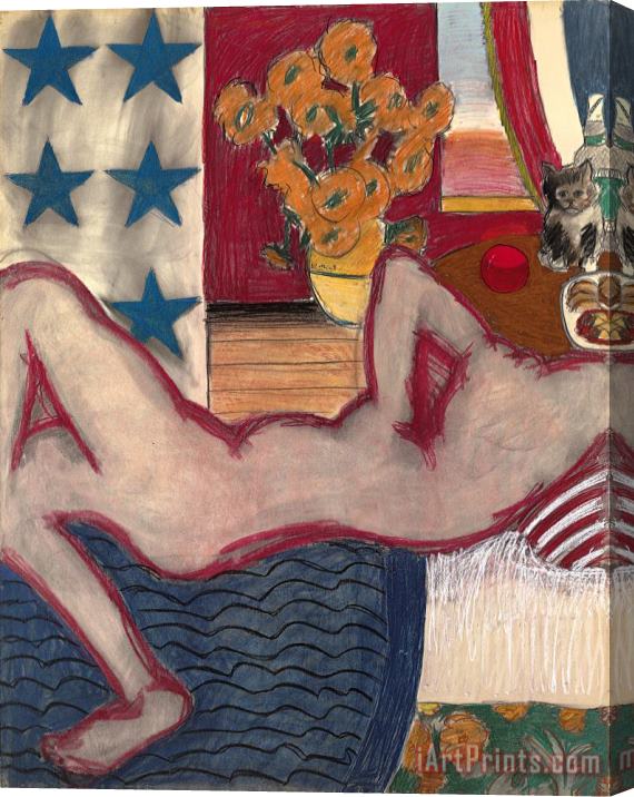 Tom Wesselmann Study for Great American Nude #20, 1961 Stretched Canvas Painting / Canvas Art