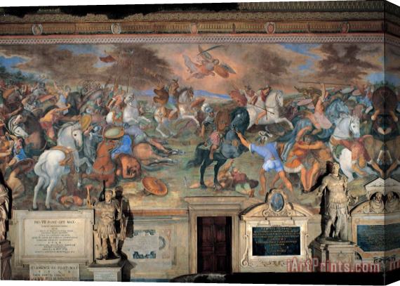 Tommaso Laureti Battle of Lake Regillus Stretched Canvas Print / Canvas Art