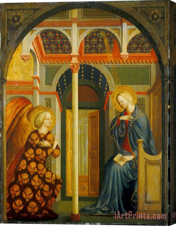 Tommaso Masolino da Panicale The Annunciation Stretched Canvas Print / Canvas Art