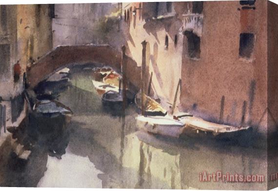 Trevor Chamberlain A Quiet Canal in Venice Stretched Canvas Painting / Canvas Art
