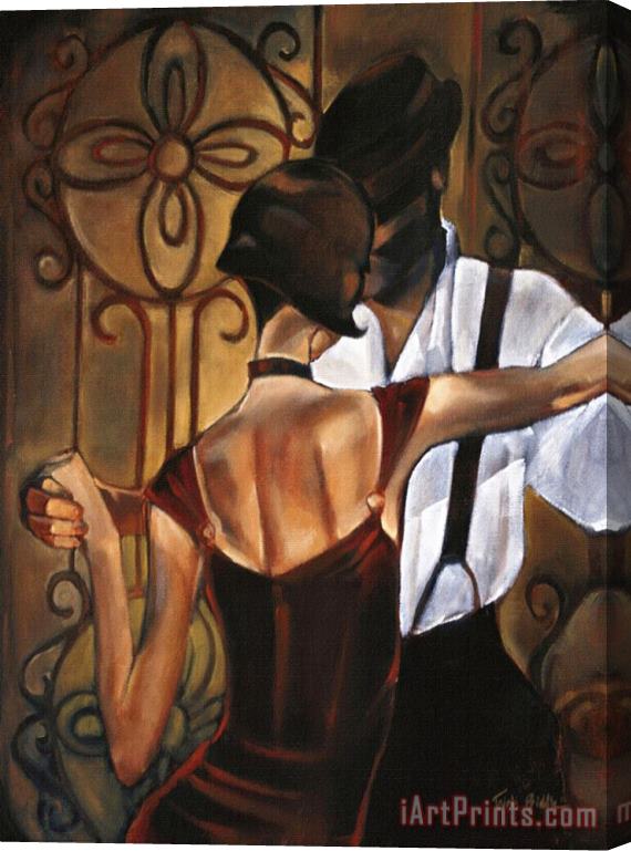 Trish Biddle Evening-tango Stretched Canvas Print / Canvas Art