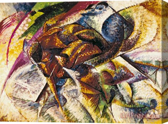 Umberto Boccioni Dynamism of a Cyclist Stretched Canvas Painting / Canvas Art