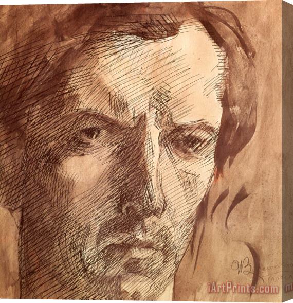 Umberto Boccioni Self Portrait Stretched Canvas Print / Canvas Art