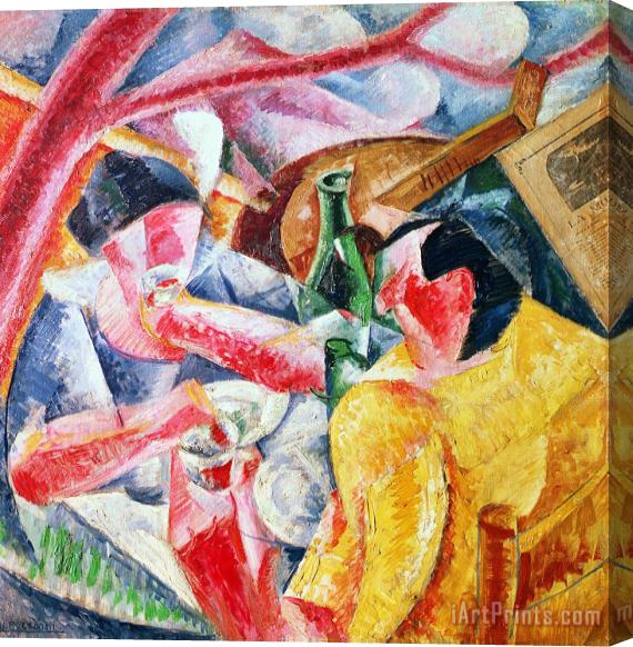 Umberto Boccioni Under The Pergola At Naples Stretched Canvas Print / Canvas Art