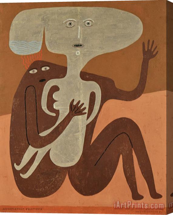 Victor Brauner Accouplement, 1962 Stretched Canvas Print / Canvas Art
