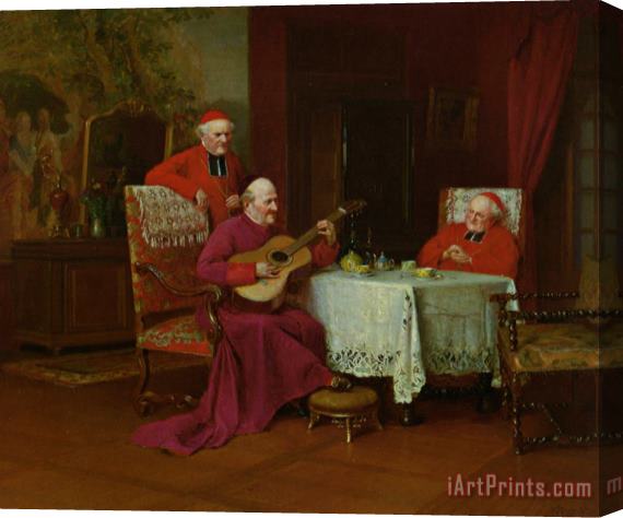 Victor Marais Milton A Musical Interlude Stretched Canvas Painting / Canvas Art