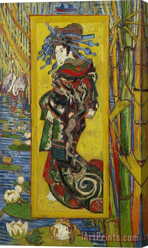Vincent van Gogh Courtesan After Eisen Stretched Canvas Painting / Canvas Art