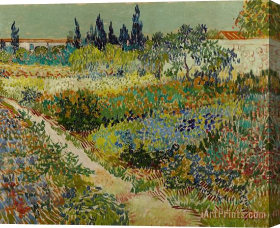 Vincent van Gogh Garden At Arles Stretched Canvas Painting / Canvas Art
