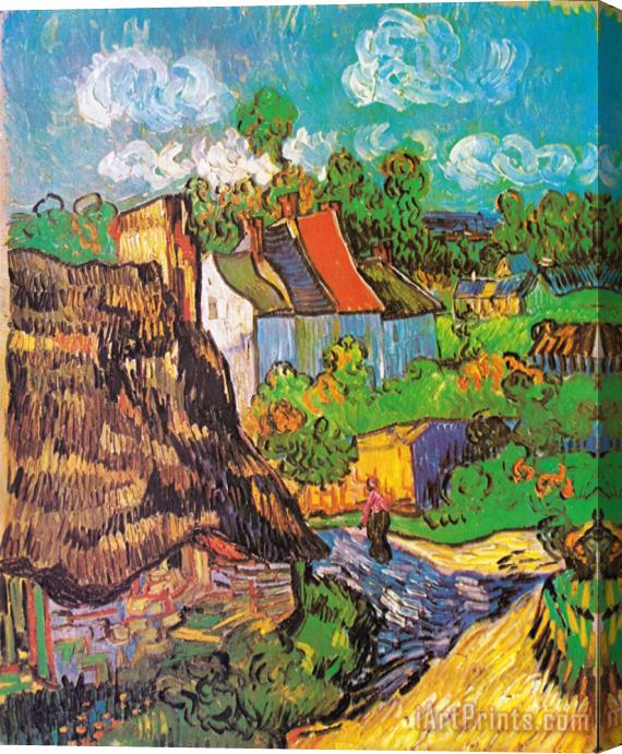 Vincent van Gogh Houses at Auvers Stretched Canvas Print / Canvas Art