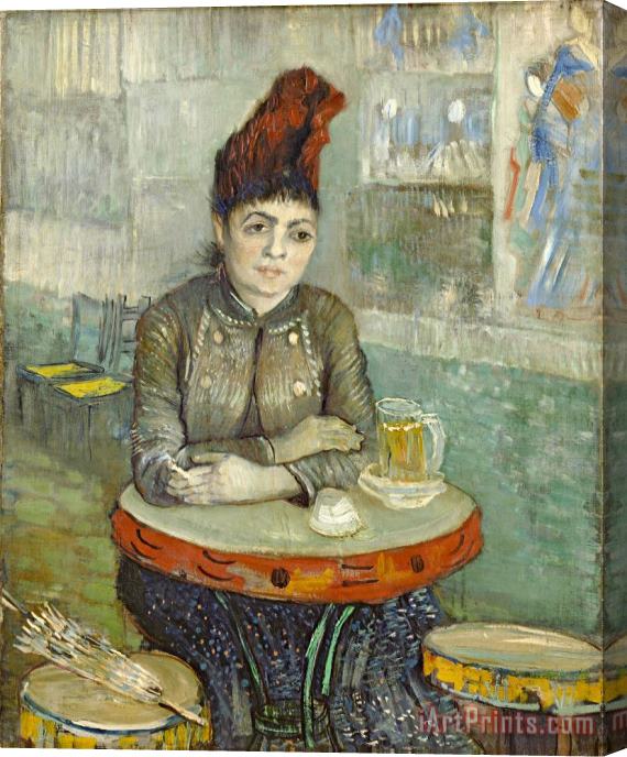 Vincent van Gogh In The Cafe Agostina Segatori In Le Tambourin Stretched Canvas Print / Canvas Art