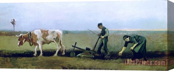 Vincent van Gogh Labourer and Peasant Stretched Canvas Painting / Canvas Art