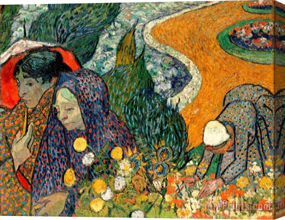 Vincent van Gogh Ladies of Arles Stretched Canvas Painting / Canvas Art