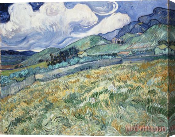 Vincent van Gogh Landscape From Saint-remy Stretched Canvas Painting / Canvas Art