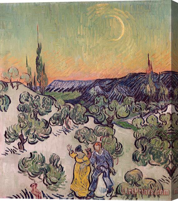 Vincent van Gogh Moonlit Landscape Stretched Canvas Print / Canvas Art