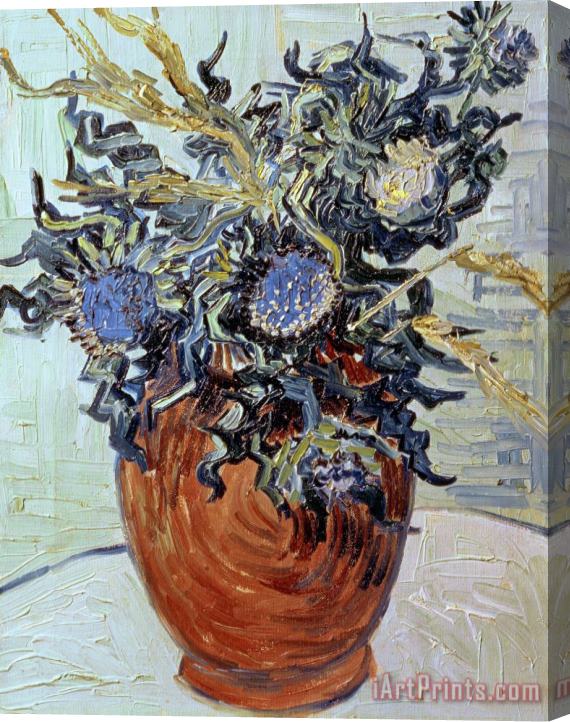 Vincent van Gogh Still Life with Thistles Stretched Canvas Painting / Canvas Art