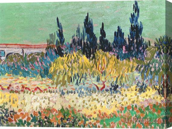 Vincent van Gogh The Garden at Arles Stretched Canvas Painting / Canvas Art