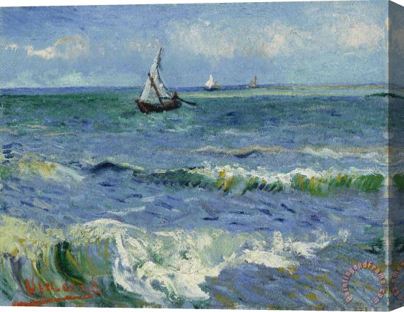 Vincent van Gogh The Sea at Les Saintes Maries De La Mer Stretched Canvas Print / Canvas Art