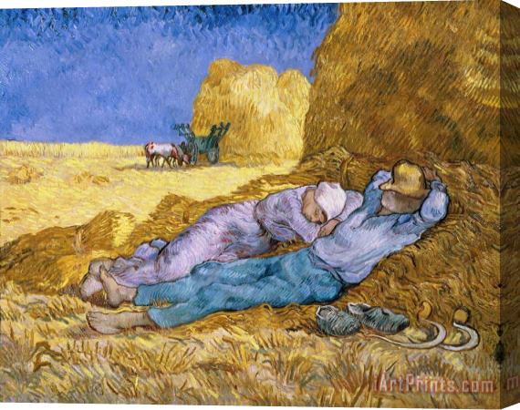 Vincent van Gogh The Siesta Stretched Canvas Painting / Canvas Art