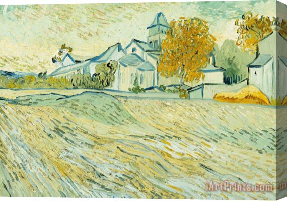 Vincent van Gogh View Of Asylum And Saint-remy Chapel Stretched Canvas Print / Canvas Art