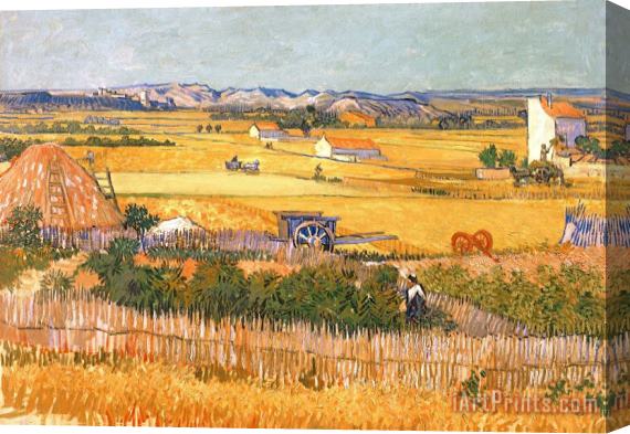 Vincent van Gogh Wheatfields Stretched Canvas Print / Canvas Art
