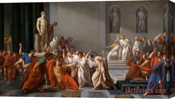 Vincenzo Camuccini Death of Julius Caesar (100 44 Bc) (oil on Canvas) Stretched Canvas Painting / Canvas Art