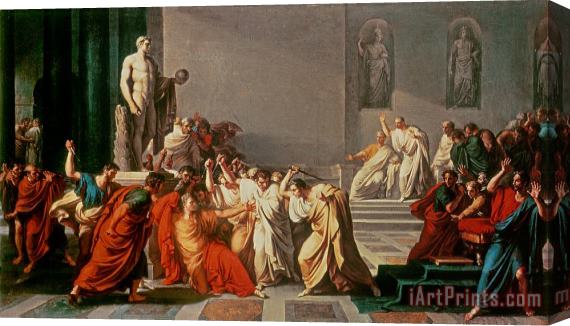 Vincenzo Camuccini Death of Julius Caesar Stretched Canvas Print / Canvas Art