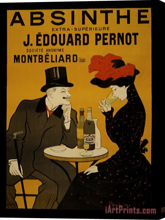 Vintage Images Absinthe Pernot Stretched Canvas Painting / Canvas Art