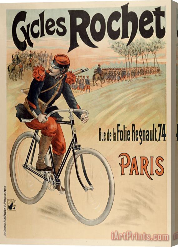 Vintage Images Cycles Rochet Stretched Canvas Print / Canvas Art