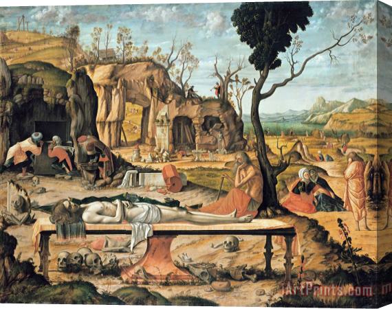 Vittore Carpaccio Preparation of Christ's Tomb Stretched Canvas Painting / Canvas Art