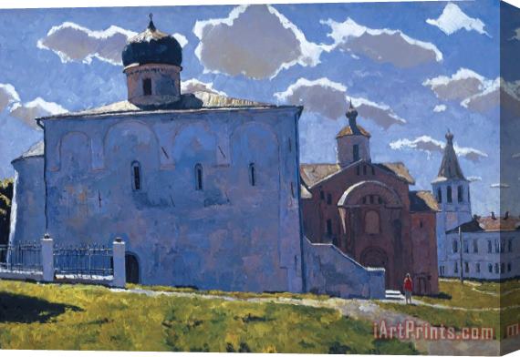 Vladimir F. Stozharov Novgorod Yaroslav Monastery Stretched Canvas Print / Canvas Art