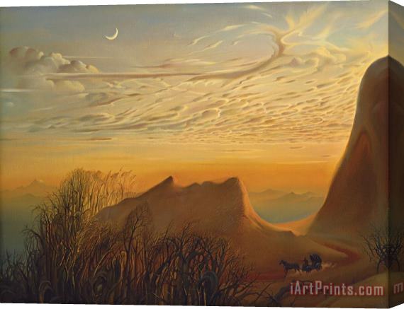 Vladimir Kush Anticipation of a Night's Shelter Stretched Canvas Print / Canvas Art