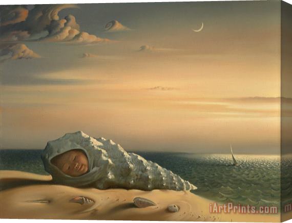 Vladimir Kush Born From The Sea Stretched Canvas Print / Canvas Art