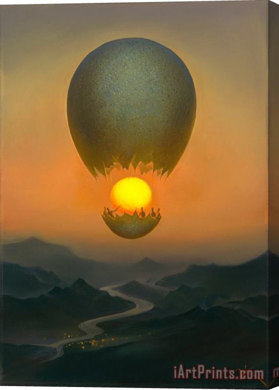 Vladimir Kush Flight of The Sun Stretched Canvas Print / Canvas Art