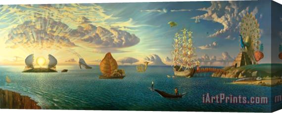 Vladimir Kush Mythology of The Oceans And Heavens Stretched Canvas Print / Canvas Art
