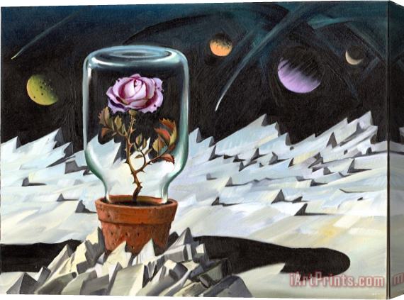 Vladimir Kush Prince And Rose Stretched Canvas Print / Canvas Art