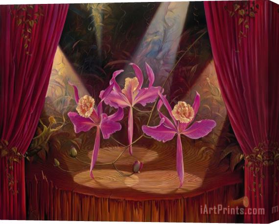 Vladimir Kush Purple Dancers Stretched Canvas Print / Canvas Art