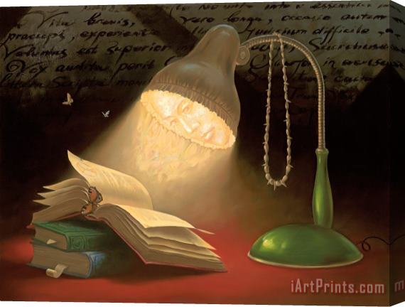 Vladimir Kush Reading Lamp Stretched Canvas Print / Canvas Art