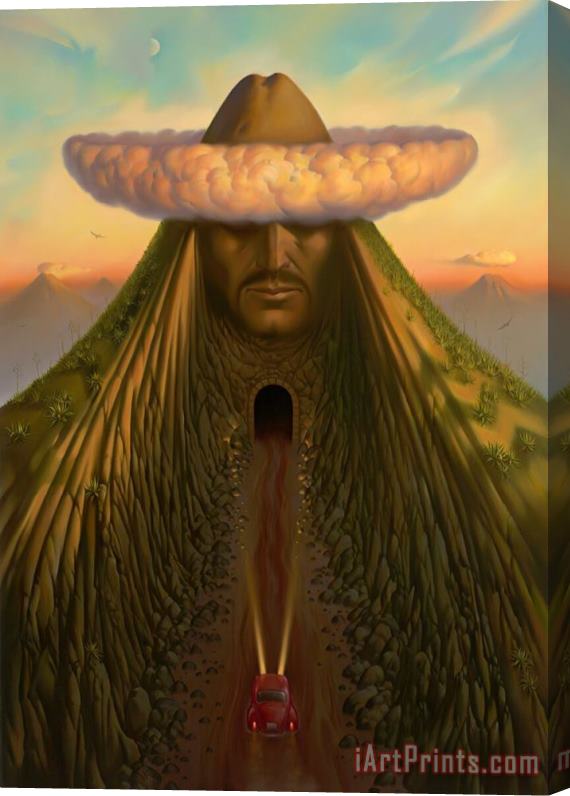 Vladimir Kush Road to Mexico Stretched Canvas Print / Canvas Art