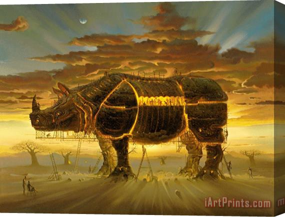 Vladimir Kush Trojan Horse Stretched Canvas Painting / Canvas Art