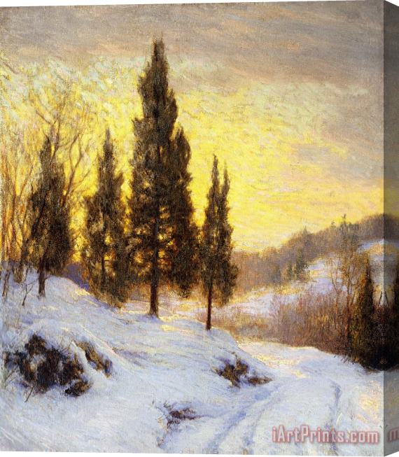 Walter Launt Palmer Winter Sundown Stretched Canvas Print / Canvas Art