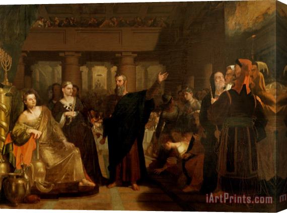 Washington Allston Belshazzar's Feast Stretched Canvas Painting / Canvas Art