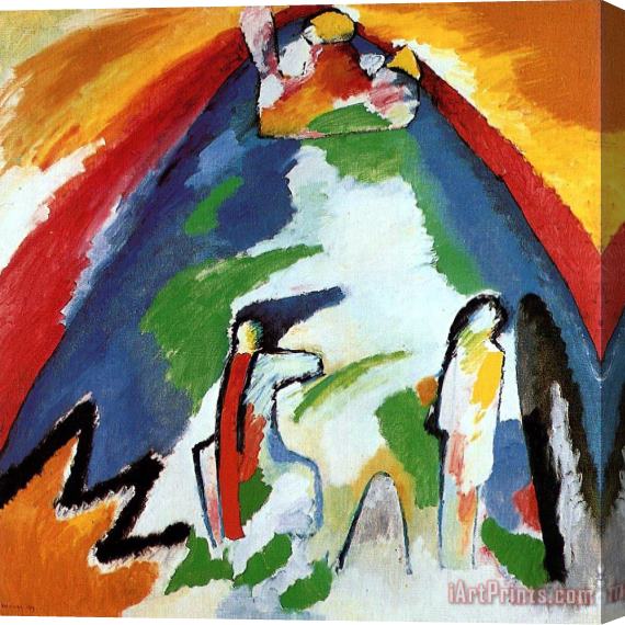 Wassily Kandinsky A Mountain 1909 Stretched Canvas Print / Canvas Art