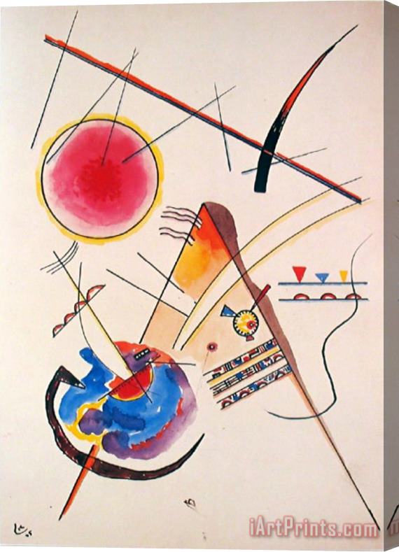 Wassily Kandinsky Aquarelle Gastebuch 1925 Stretched Canvas Painting / Canvas Art